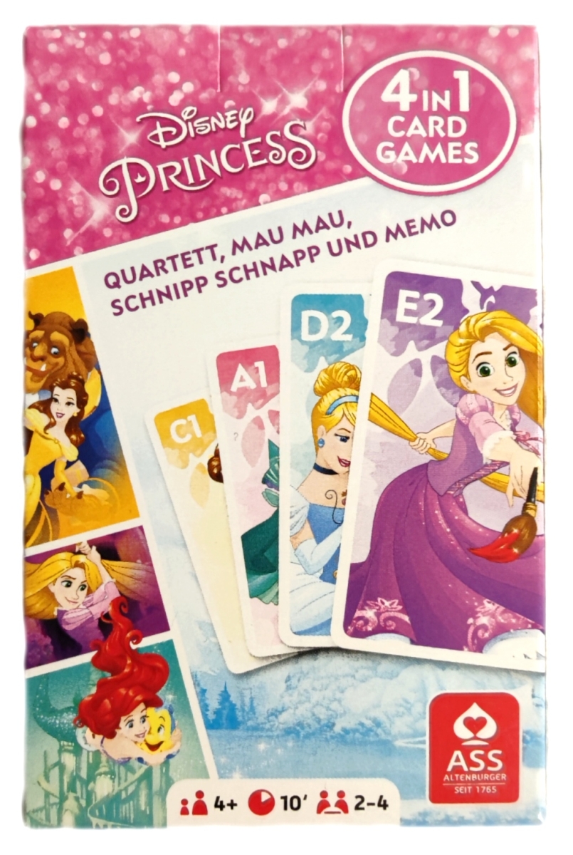 Prinzessinnen 4 in 1 Kartenspiel